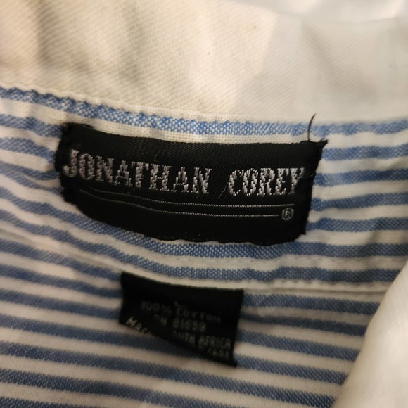 Jonathan Corey size L Men's Button Down Shirt 100% Cotton Team Eglin Fishing - Picture 10 of 13